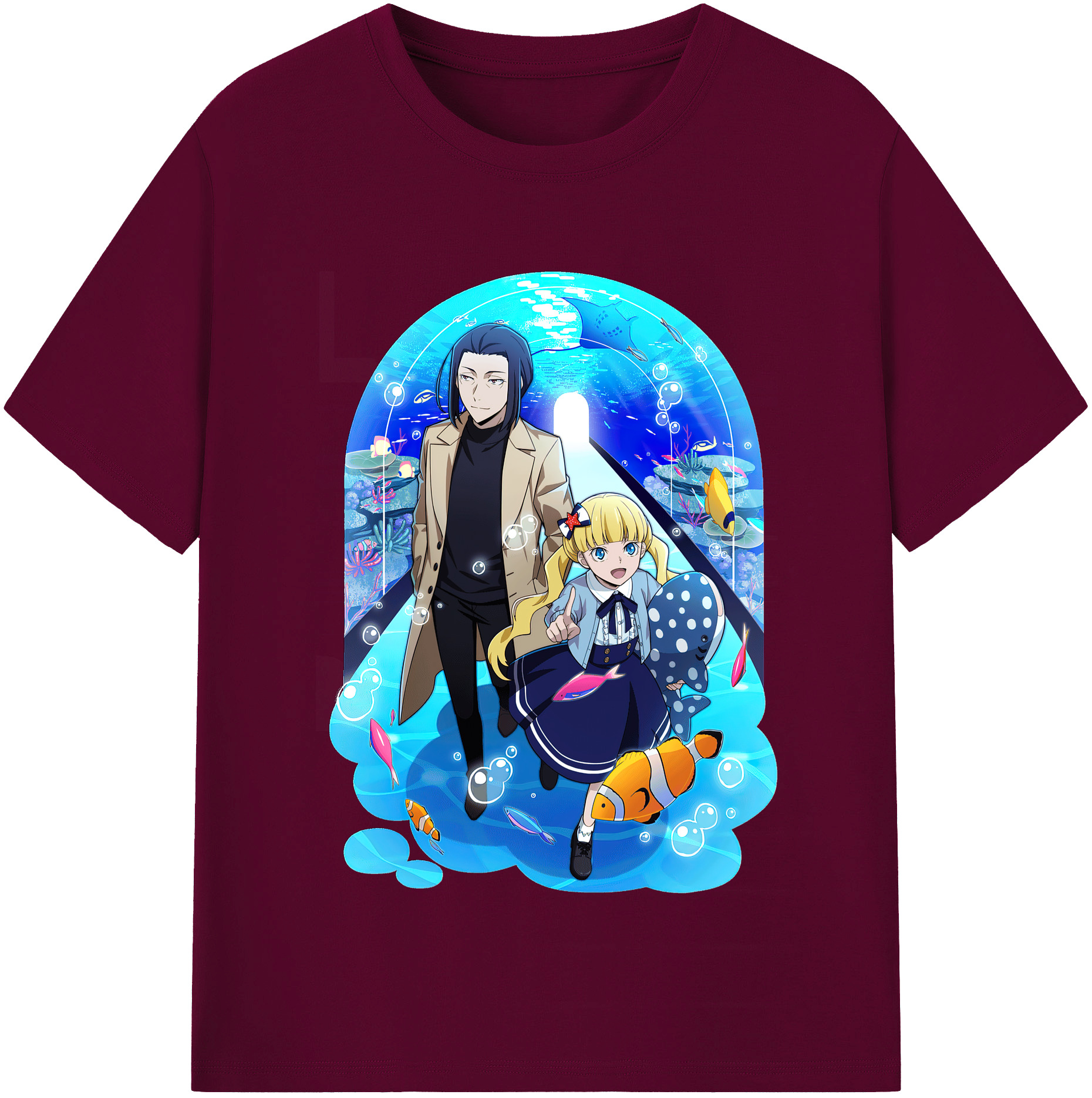 （画像用） 文豪ストレイドッグス Bungo Stray Dogs レディースカジュアルプリントTシャツ（綿100％）